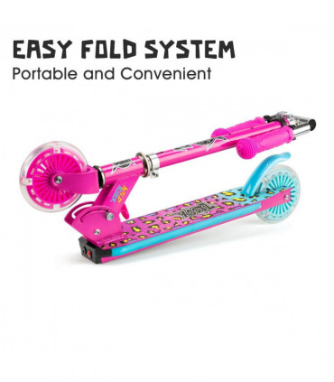 XOOTZ WILD RIDER LED SCOOTER - PINK