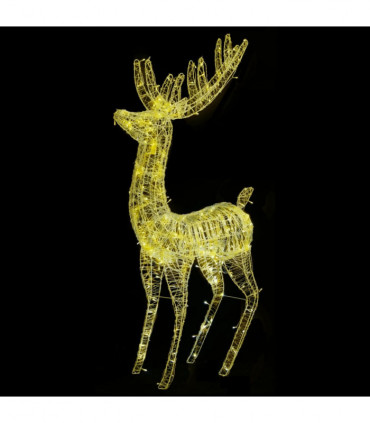 XXL Acrylic Christmas Reindeer 250 LED 180 cm Warm White
