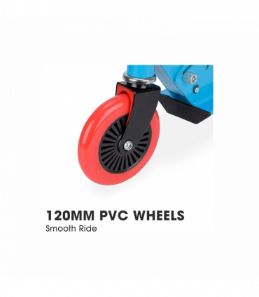 Xootz Kids' Folding Kick Scooter with Adjustable Handlebars - Blue