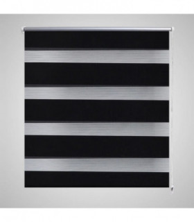 Zebra Blind 90 x 150 cm Black