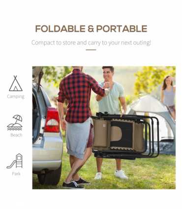 Zero Gravity Lounger Chair, Reclining Patio Chair Shade Cover, Brown