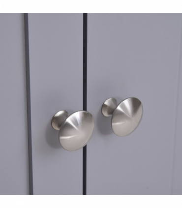 kleankin 60x60cm Under-Sink Storage Cabinet w/ Adjustable Shelf Grey White