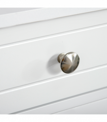 kleankin Bathroom Floor Storage Cabinet w/ 2 Drawers Door Cupboard White