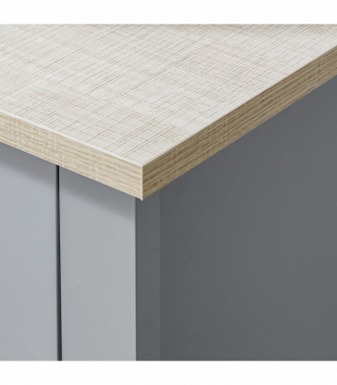 kleankin Bathroom Pedestal Under Sink Cabinet with Storage Shelf Double Door