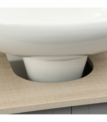 kleankin Bathroom Pedestal Under Sink Cabinet with Storage Shelf Double Door