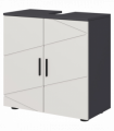 kleankin Bathroom Vanity Unit, Under Sink Cabinet with Shelf, Light Grey