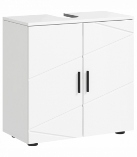 kleankin Bathroom Vanity Unit, Under Sink Cabinet with Shelf, White