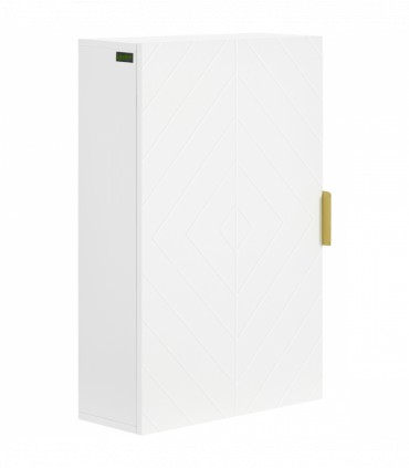 kleankin Bathroom Wall Cabinet with Adjustable Shelves for Hallway, Living Room