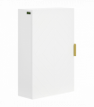 kleankin Bathroom Wall Cabinet with Adjustable Shelves for Hallway, Living Room