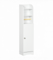 kleankin Freestanding Bathroom Storage Unit with Adjustable Shelf, White
