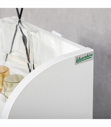 kleankin Freestanding Bathroom Storage Unit with Adjustable Shelf, White