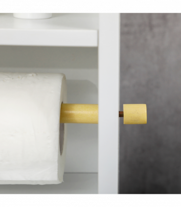 kleankin Freestanding Bathroom Storage Unit with Adjustable Shelf, White