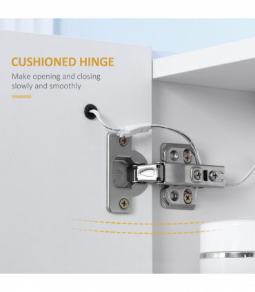 kleankin LED Illuminated Mirror Cabinet  Lights, Touch Switch, for Bathroom