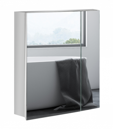 kleankin Medicine Cabinet with Mirror, Wall-Mounted Bathroom Mirror Cabinet