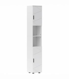 kleankin Tall Bathroom Storage Cabinet, Slim Bathroom Cabinet with Soft Close
