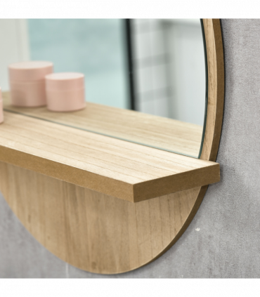 kleankin Wall Mounted Bathroom Mirror Framed Makeup Mirror for Home Decoration