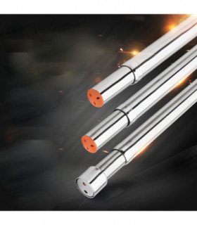 the clothes drying rod is silver