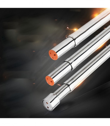 the clothes drying rod is silver