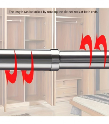 the clothes drying rod is silver