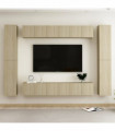 vidaXL 10 Piece TV Cabinet Set Sonoma Oak Engineered Wood