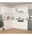 vidaXL 11 Piece Kitchen Cabinet Set White Engineered Wood