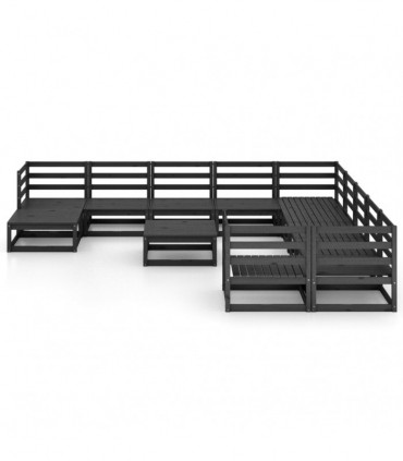 vidaXL 12 Piece Garden Lounge Set Solid Pinewood
