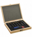 vidaXL 12 Pieces Indexable Turning Tool Set 12x12 mm 80 mm