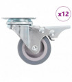 vidaXL 12 pcs Swivel Casters 50 mm