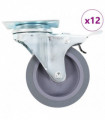vidaXL 12 pcs Swivel Casters 75 mm