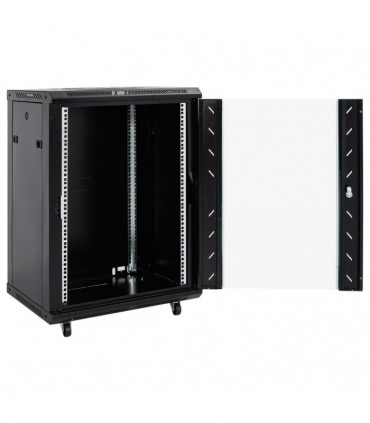 vidaXL 15U Network Cabinet with Swivel Feet 19" IP20 53x40x80 cm