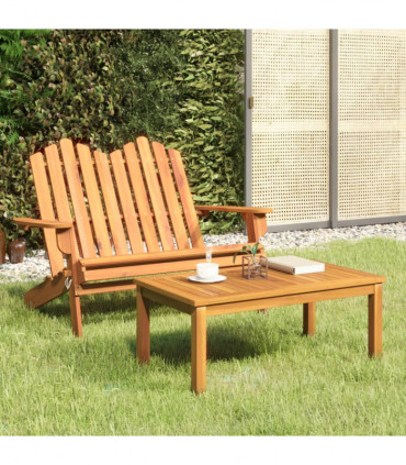 vidaXL 2 Piece Adirondack Garden Lounge Set Solid Wood Acacia