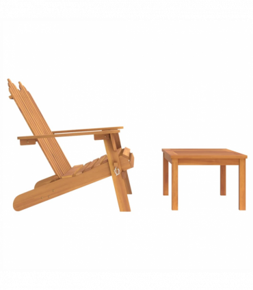 vidaXL 2 Piece Adirondack Garden Lounge Set Solid Wood Acacia