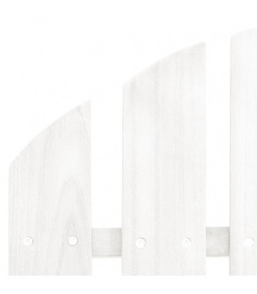 vidaXL 2-Seater Garden Adirondack Chair Solid Fir Wood White