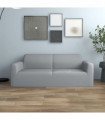 vidaXL 2-Seater Stretch Couch Slipcover Grey Polyester Jersey