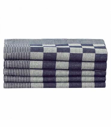 vidaXL 20 Piece Towel Set Blue and White Cotton