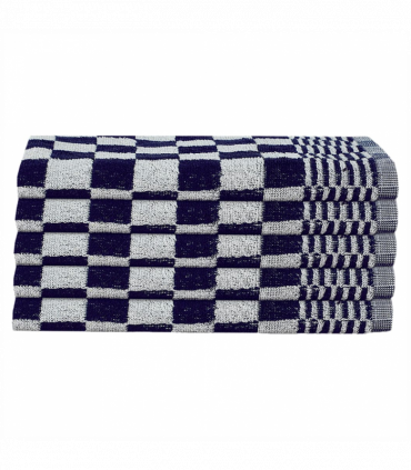 vidaXL 20 Piece Towel Set Blue and White Cotton