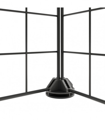 vidaXL 28-Panel Pet Cage with Door Black 35x35 cm Steel