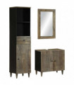 vidaXL 3 Piece Bathroom Furniture Set Solid Wood Mango