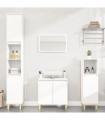 vidaXL 3 Piece Bathroom Furniture Set White Engineered Wood
