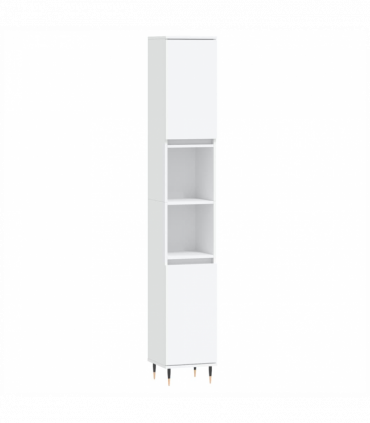 vidaXL 3 Piece Bathroom Furniture Set White Engineered Wood