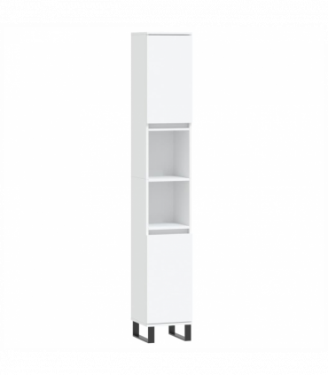 vidaXL 3 Piece Bathroom Furniture Set White Engineered Wood