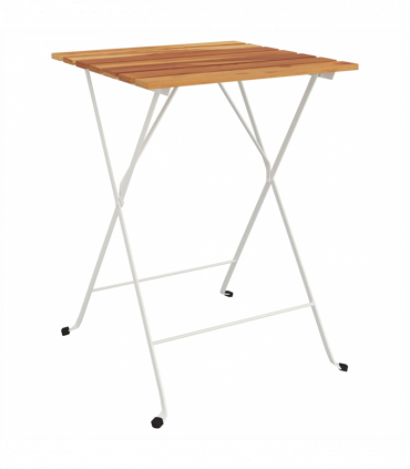 vidaXL 3 Piece Folding Bistro Set Solid Wood Acacia and Steel