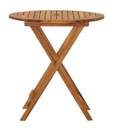 vidaXL 3 Piece Folding Garden Dining Set Solid Acacia Wood