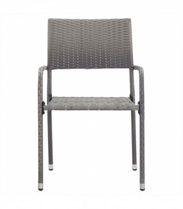 vidaXL 3 Piece Garden Dining Set Grey