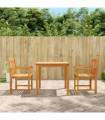 vidaXL 3 Piece Garden Dining Set Solid Wood Acacia