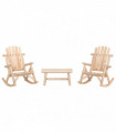 vidaXL 3 Piece Garden Lounge Set Solid Wood Spruce