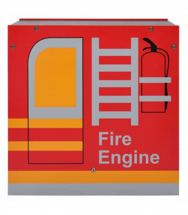 vidaXL 3 Piece Kids Chair Table Set Fire Truck Design Wood