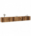 vidaXL 3 Piece TV Cabinet Set Wall-mounted Old Wood Engineered Wood