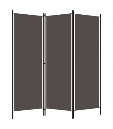 vidaXL 3-Panel Room Divider Anthracite 150x180 cm