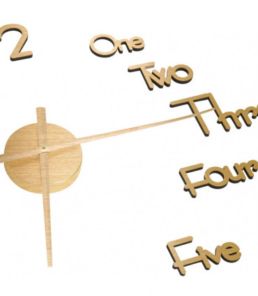 vidaXL 3D Wall Clock Modern Design Gold 100 cm XXL